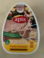 Mängden socker i Fiambre de pollo braseado delight sin gluten