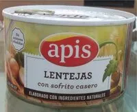 Mängden socker i Lentejas con sofrito casero