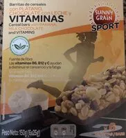 Mängden socker i Barritas de cereales sunny grain sport