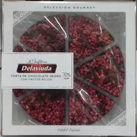 Mängden socker i Torta de chocolate negro con frutos rojos