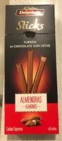 Mängden socker i Sticks de turrón de chocolate con almendras