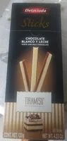Mängden socker i Sticks chocolate blanco y leche