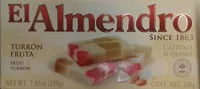 Mängden socker i Turrón fruta