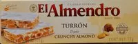 Mängden socker i Turrón Crunchy Almond Duro