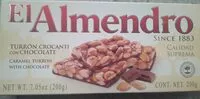 Mängden socker i Turrón crocanti con chocolate