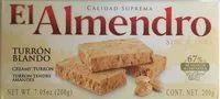 Mängden socker i El Almendro Turron Mou Suprema