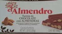 Mängden socker i Turron chocolat amandes