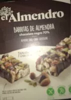 Mängden socker i Barritas de almendra