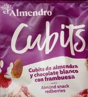 Mängden socker i Cubits de almendra y chocolate blanco con frambuesa