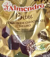 Mängden socker i Bites turrón de chocolate negro
