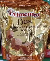 Mängden socker i Bites turrón de chocolate blond