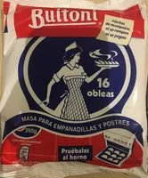 Mängden socker i Masa para empanadillas y postres obleas