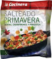 Mängden socker i Salteado de verduras congelado primavera
