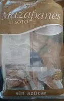 Mängden socker i Mazapanes de soto sin azúcar