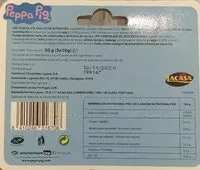 Mängden socker i Peppa pig parasoles de chocolate