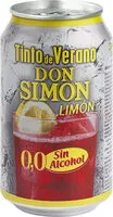 Mängden socker i Tinto de verano sabor limón sin alcohol