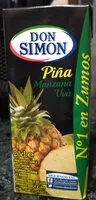 Mängden socker i Zumo de piña manzana-uva