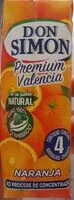 Mängden socker i Premium Valencia zumo de naranja