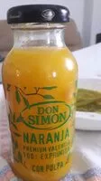 Mängden socker i Zumo naranja don simon