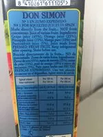 Mängden socker i Don Simon Gran Selecion Tropical Fruits Juice