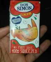 Mängden socker i My first juice 100% squeezed