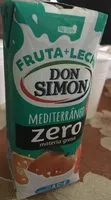 Mängden socker i Mediterráneo zero materia grasa fruta + leche