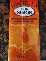 Mängden socker i Zumo D.simon Disfruta Melocoton S / Azucar Brik 1L