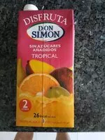 Mängden socker i Disfruta Don Simon Tropical