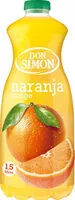 Mängden socker i Néctar naranja D.S 1,5 L.