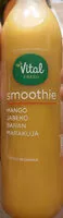 Mängden socker i smoothie Mango Jabłko Banan Marakuja