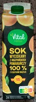 Mängden socker i Sok wyciskany z hiszpańskich pomarańczy 100% z cząstkami miąższu