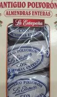 Mängden socker i Antiguo polvorón almendras enteras