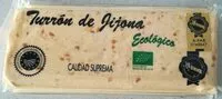 Mängden socker i Turrón de Jijona ecológico