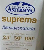 Mängden socker i Leche Suprema Semidesnatada