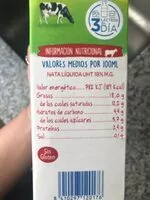 Mängden socker i Nata ligera líquida para cocinar