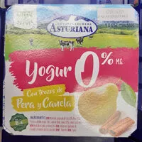 Mängden socker i Yogur 0% con trozos de pera y canela
