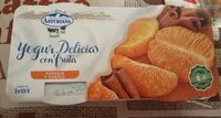Mängden socker i Yogur delicias con fruta naranja y canela