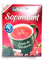 Mängden socker i Sopa de verduras sopistant