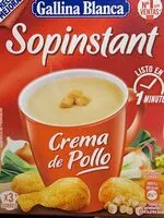 Mängden socker i Sopinstant Crema de Pollo