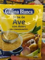 Mängden socker i Sopa de ave con arroz