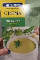 Mängden socker i Crema de guisantes