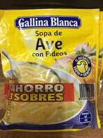 Mängden socker i Sopa de ave con fideos formato ahorro