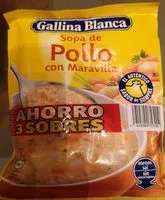 Mängden socker i Sopa de pollo y maravilla