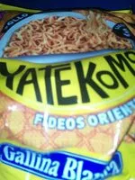 Mängden socker i Yatekomo fideos orientales pollo al curry