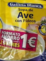 Mängden socker i Sopa de ave con fideos