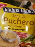 Mängden socker i Sopa de puchero con fideos finos