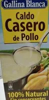 Mängden socker i Caldo casero de pollo