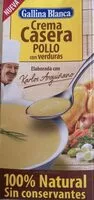 Mängden socker i Crema casera pollo con verduras