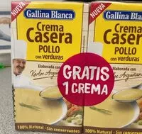 Mängden socker i Crema casera pollo con verduras