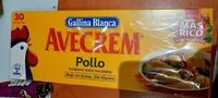 Mängden socker i Avecrem de pollo